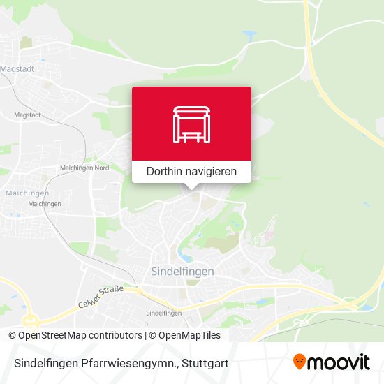 Sindelfingen Pfarrwiesengymn. Karte