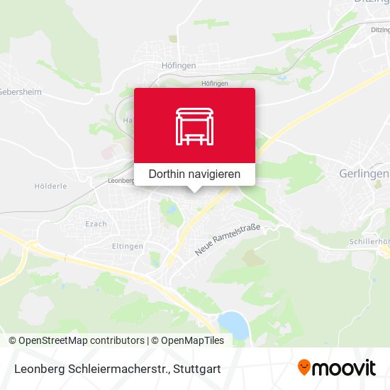 Leonberg Schleiermacherstr. Karte