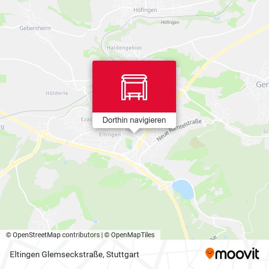 Eltingen Glemseckstraße Karte