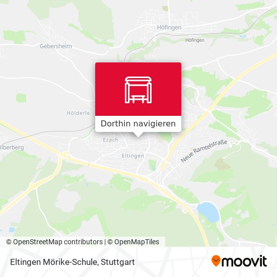 Eltingen Mörike-Schule Karte