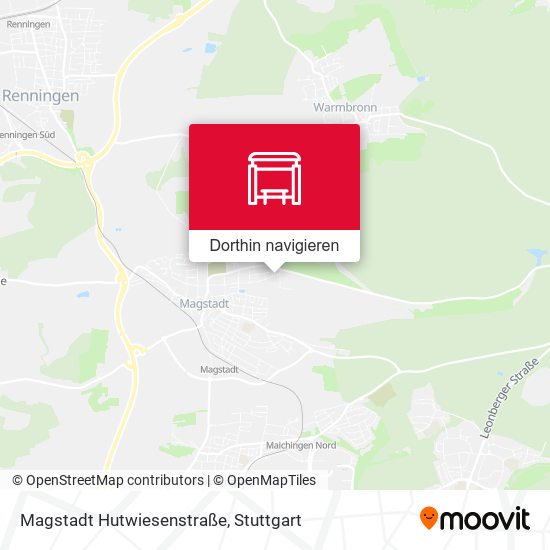 Magstadt Hutwiesenstraße Karte