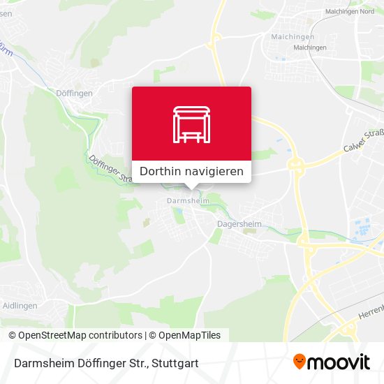 Darmsheim Döffinger Str. Karte