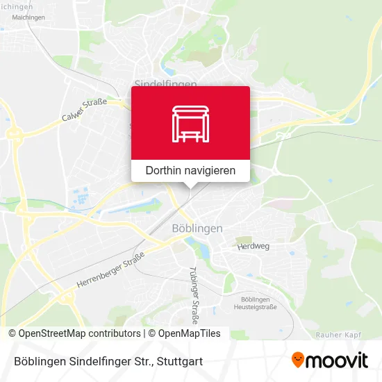 Böblingen Sindelfinger Str. Karte