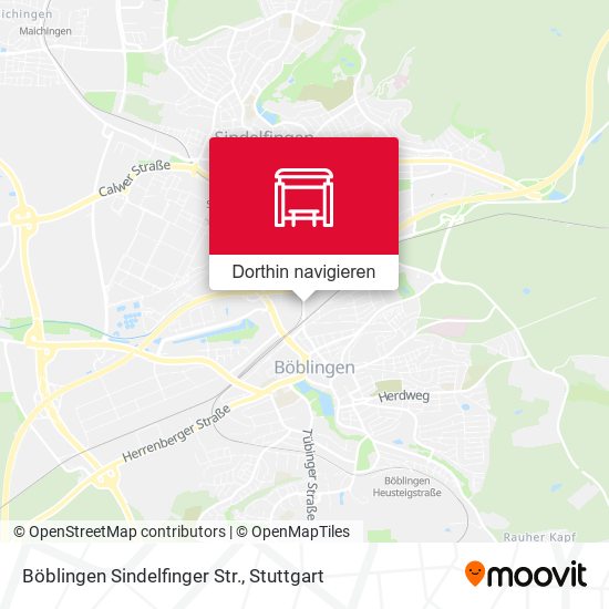 Böblingen Sindelfinger Str. Karte