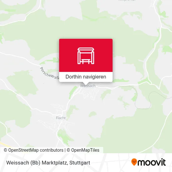 Weissach (Bb) Marktplatz Karte