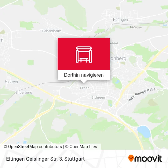 Eltingen Geislinger Str. 3 Karte