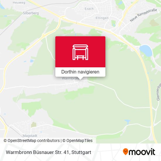 Warmbronn Büsnauer Str. 41 Karte