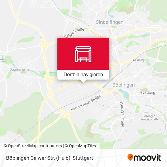 Böblingen Calwer Str. (Hulb) Karte