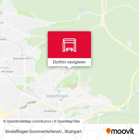 Sindelfingen Sommerhofenstr. Karte