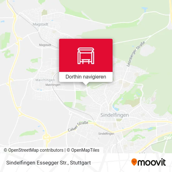 Sindelfingen Essegger Str. Karte