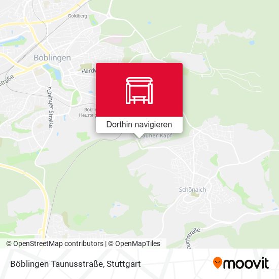 Böblingen Taunusstraße Karte