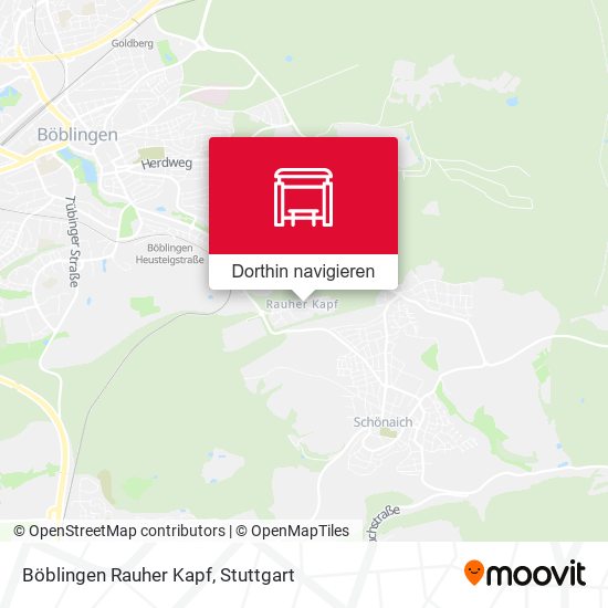 Böblingen Rauher Kapf Karte