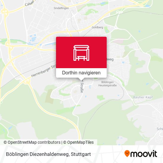 Böblingen Diezenhaldenweg Karte