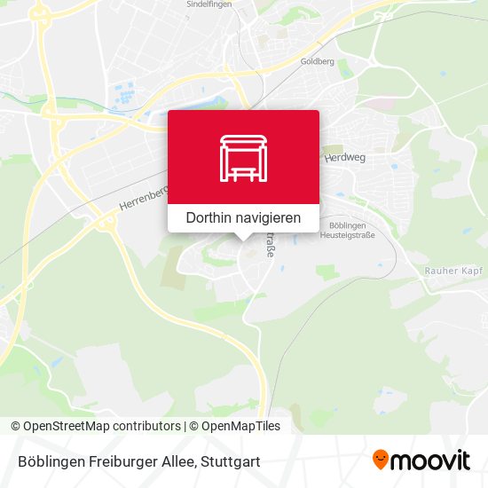 Böblingen Freiburger Allee Karte