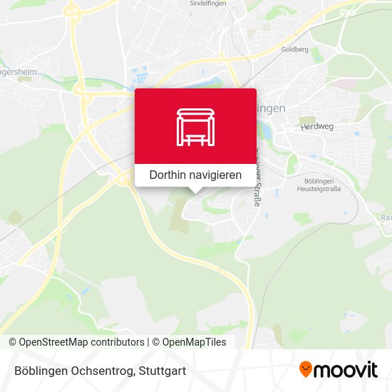Böblingen Ochsentrog Karte