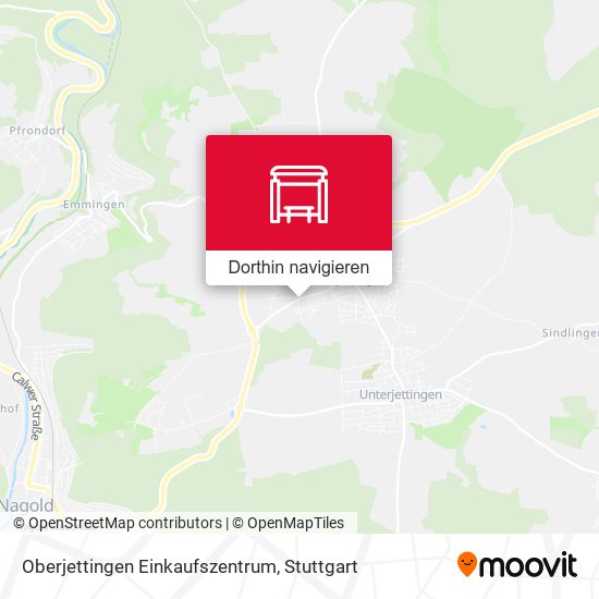Oberjettingen Einkaufszentrum Karte