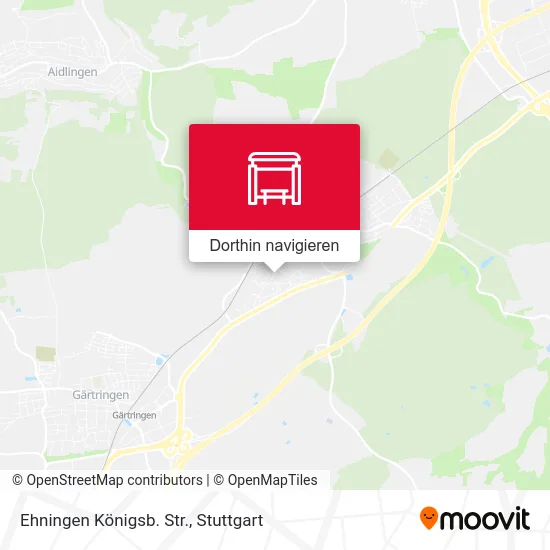 Ehningen Königsb. Str. Karte