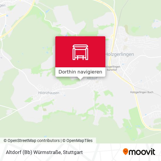 Altdorf (Bb) Würmstraße Karte