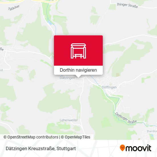 Dätzingen Kreuzstraße Karte