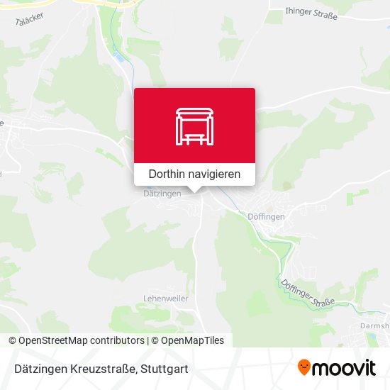 Dätzingen Kreuzstraße Karte