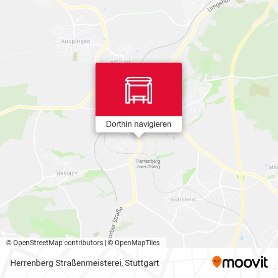 Herrenberg Straßenmeisterei Karte