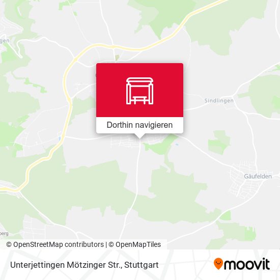 Unterjettingen Mötzinger Str. Karte