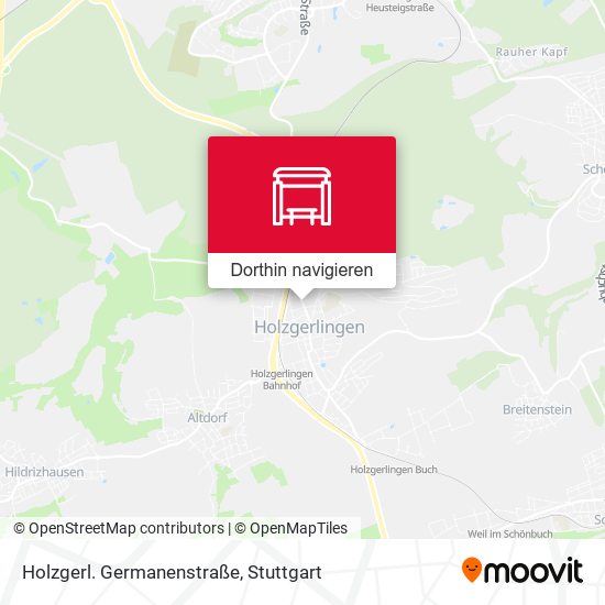 Holzgerl. Germanenstraße Karte