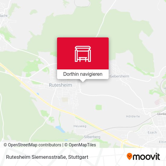Rutesheim Siemensstraße Karte