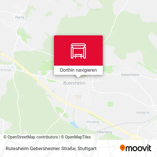 Rutesheim Gebersheimer Straße Karte