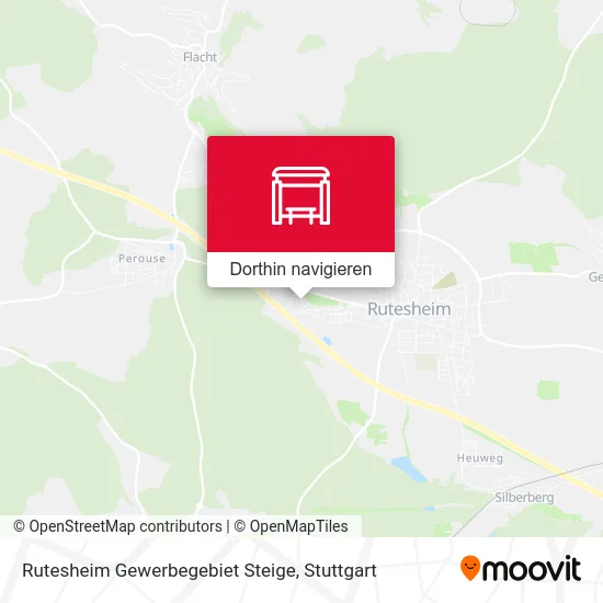 Rutesheim Gewerbegebiet Steige Karte