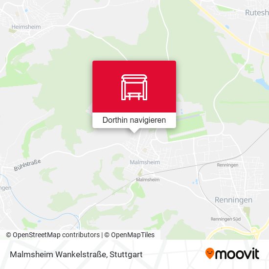 Malmsheim Wankelstraße Karte