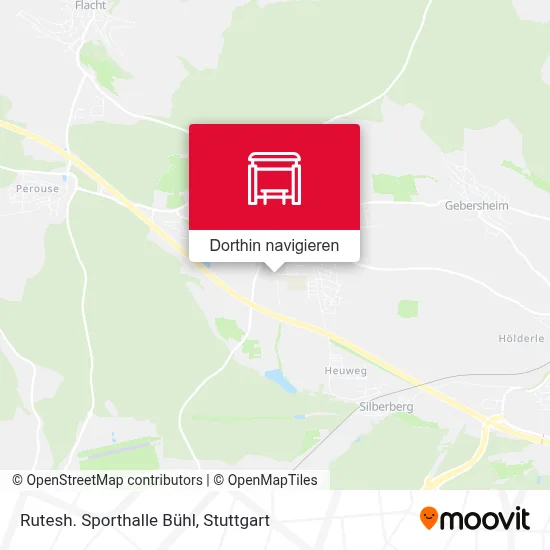 Rutesh. Sporthalle Bühl Karte