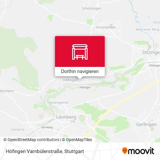 Höfingen Varnbülerstraße Karte