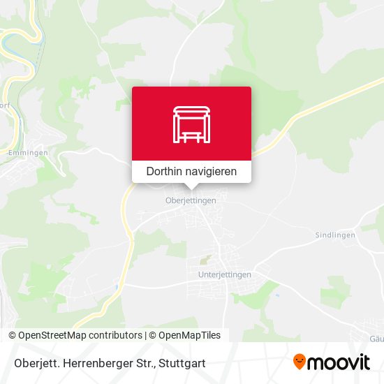 Oberjett. Herrenberger Str. Karte