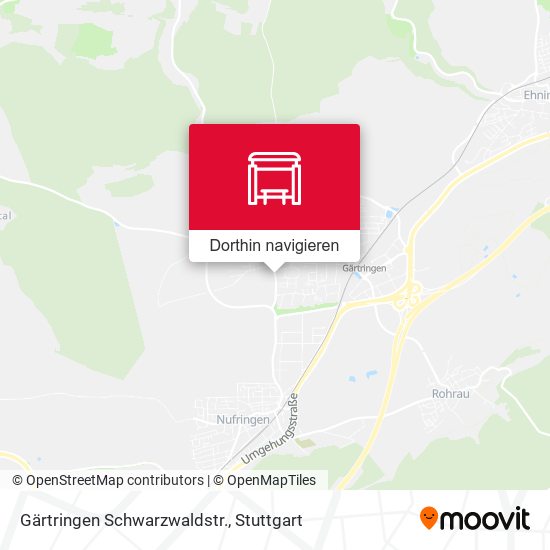Gärtringen Schwarzwaldstr. Karte