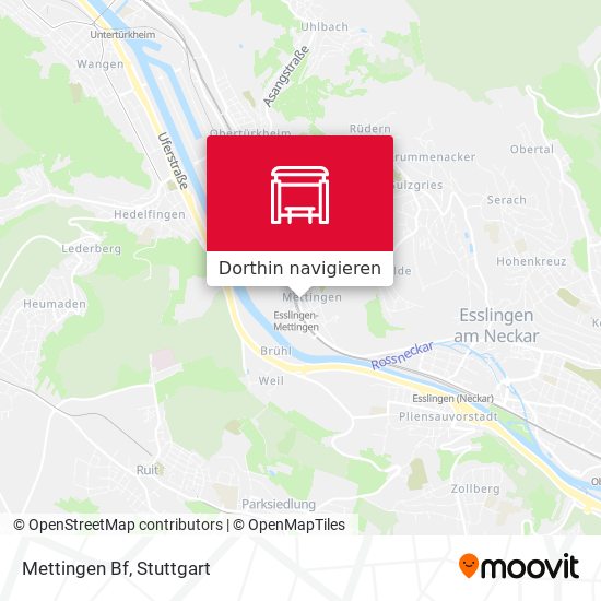 Mettingen Bf Karte