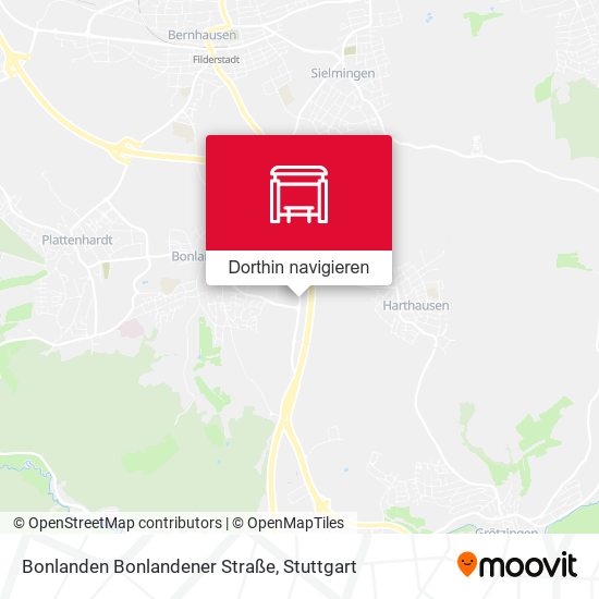 Bonlanden Bonlandener Straße Karte