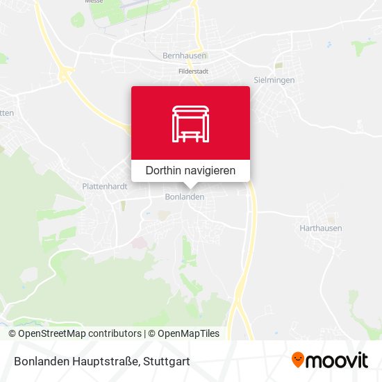 Bonlanden Hauptstraße Karte
