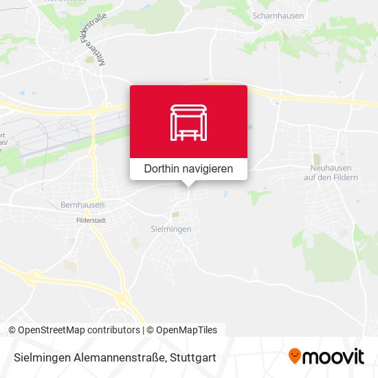 Sielmingen Alemannenstraße Karte