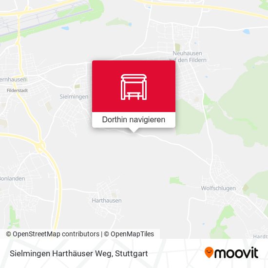 Sielmingen Harthäuser Weg Karte