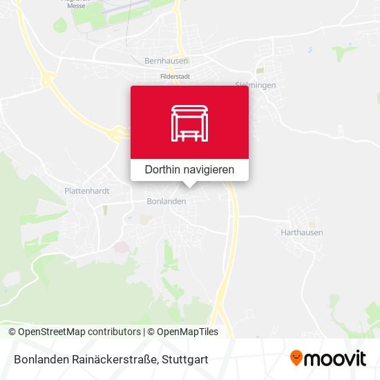 Bonlanden Rainäckerstraße Karte