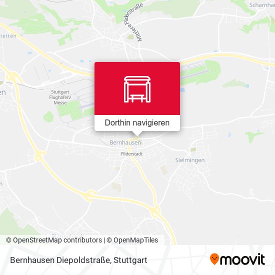 Bernhausen Diepoldstraße Karte