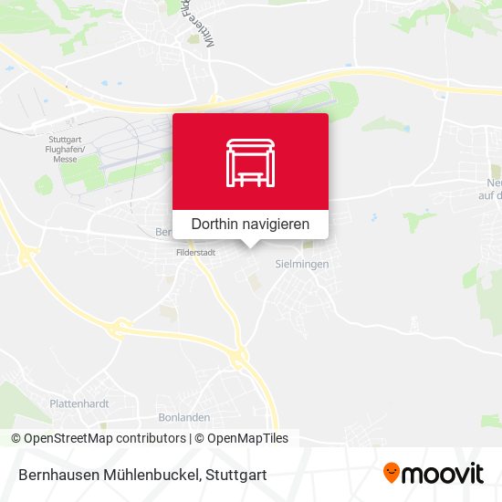Bernhausen Mühlenbuckel Karte