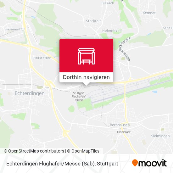 Echterdingen Flughafen / Messe (Sab) Karte