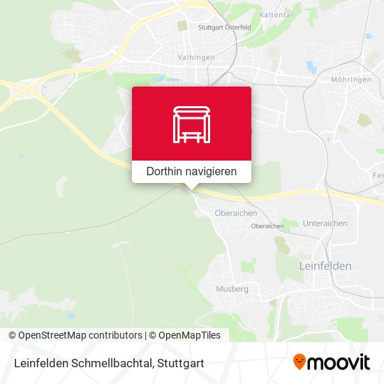 Leinfelden Schmellbachtal Karte