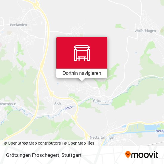 Grötzingen Froschegert Karte