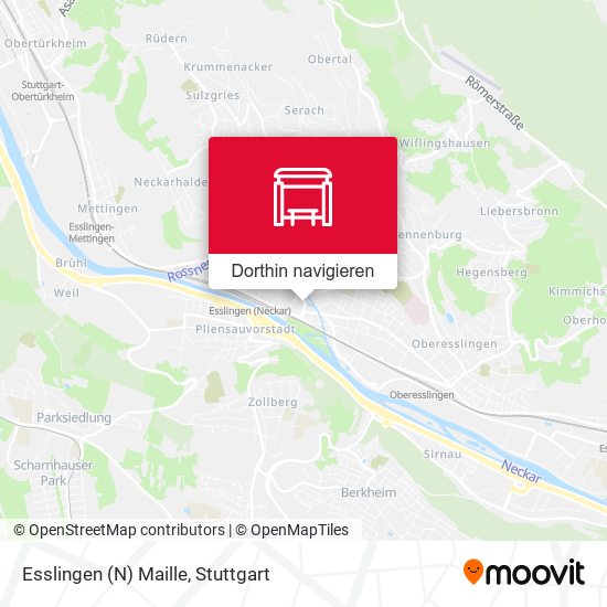 Esslingen (N) Maille Karte