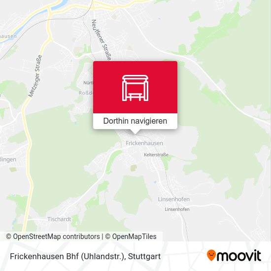 Frickenhausen Bhf (Uhlandstr.) Karte