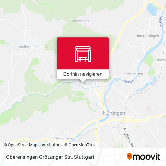 Oberensingen Grötzinger Str. Karte