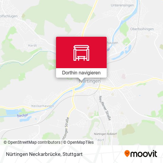 Nürtingen Neckarbrücke Karte